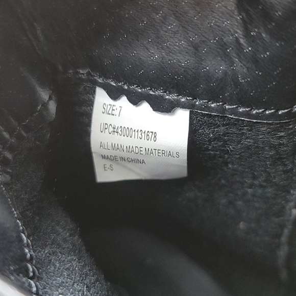 Womens Black Suede Ankle Boots - Picture 10 of 11